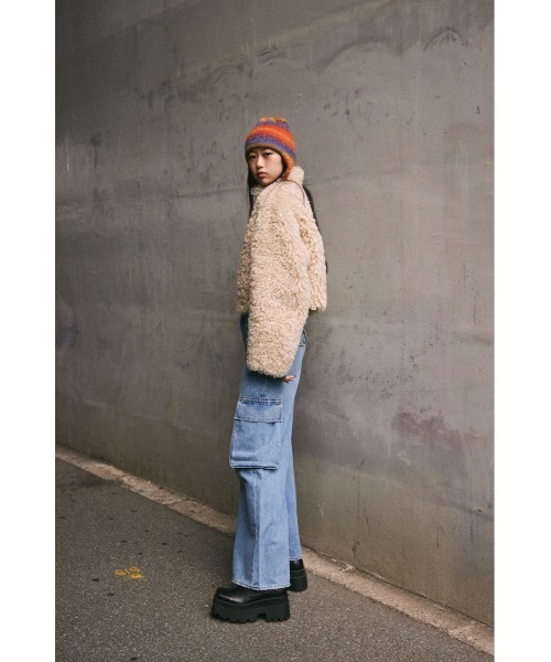 「SLY」 加工デニムパンツ 0 ブルー レディース