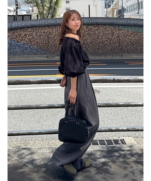 アングリッド♡オフショルブラウス Ungrid（アングリッド） ブラウス シャツ オフショルラメドビーハーフ