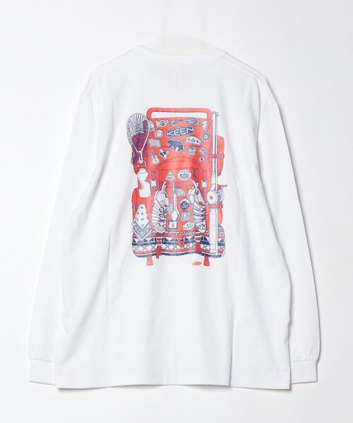 THE BACK HORN ロングT トレーナー　Ｌ　ゆったり大きめ新品未使用 KEEN tシャツ OC/RP BACK PRINT LS TEE / オーシーアールピー