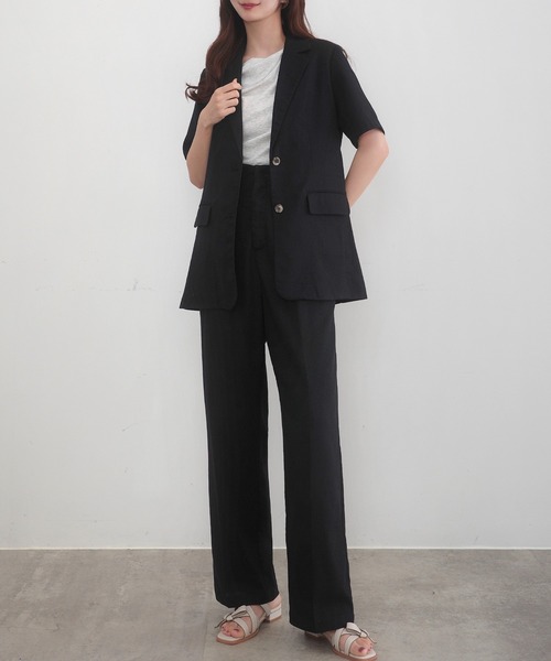 「CENEA」 パンツスーツ LARGE グレー レディース