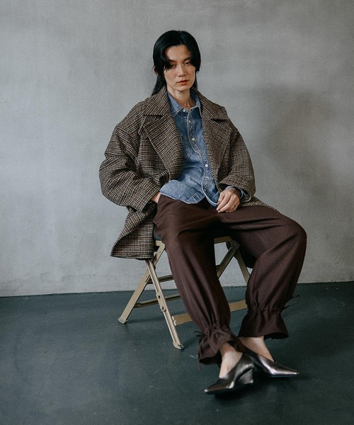 LEPSIM（レプシィム） コート アウター ウーリーダブルミドルチェック