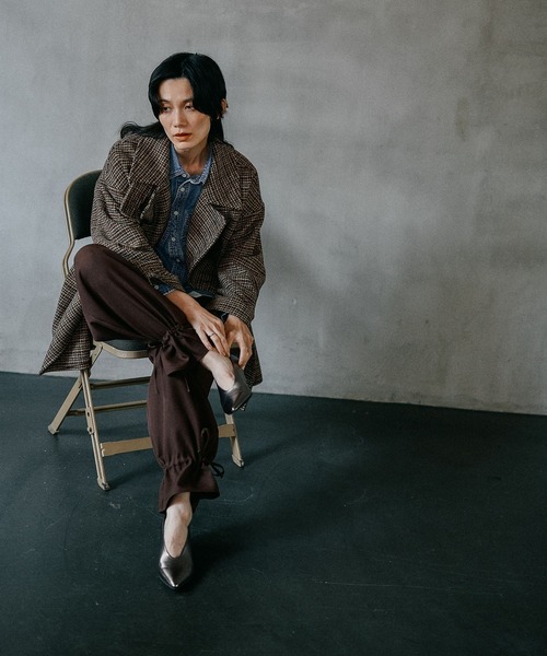 LEPSIM（レプシィム） コート アウター ウーリーダブルミドルチェック