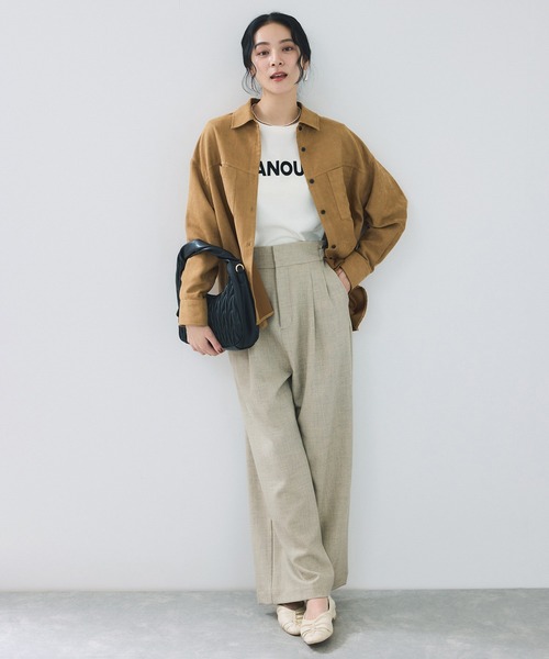 VIS（ビス） パンツ サスペンダー付き2WAYワイドパンツ レディース