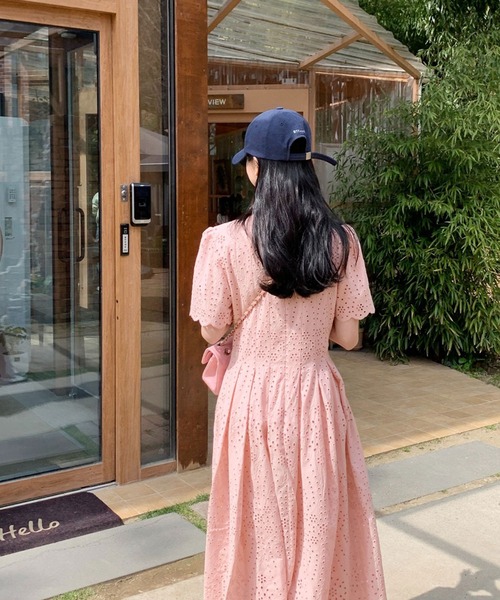 「VitaFelice」 「aroco」半袖ワンピース FREE ピンク レディース_画像6