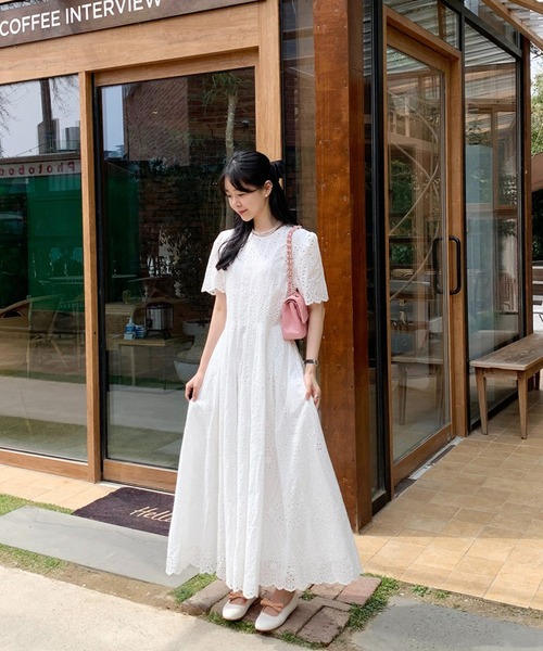 「VitaFelice」 「aroco」半袖ワンピース FREE ピンク レディース_画像9