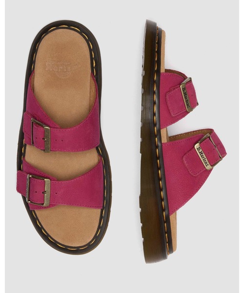 「Dr. Martens」 サンダル - ピンク メンズの画像