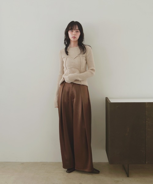 LIAN（リアン） ニット セーター ビスチェデザインリブニットトップス