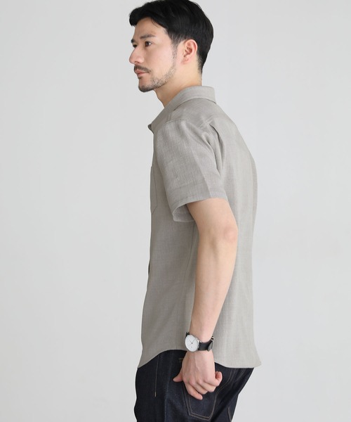 「SPU」 半袖シャツ M ナチュラル メンズ_画像5