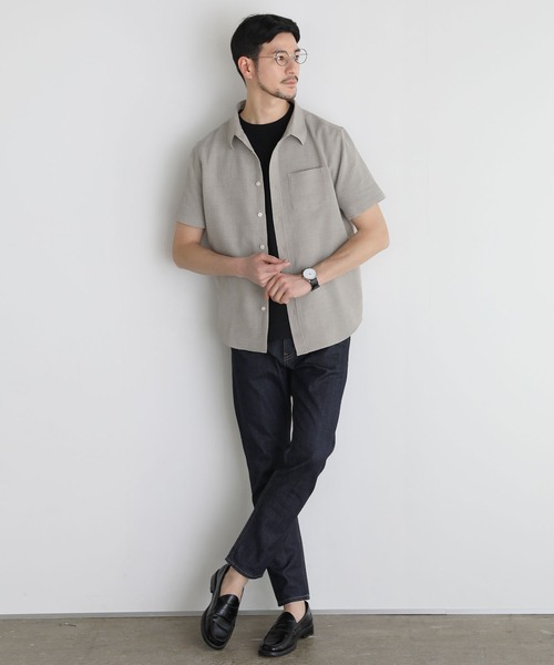 「SPU」 半袖シャツ M ナチュラル メンズ_画像7