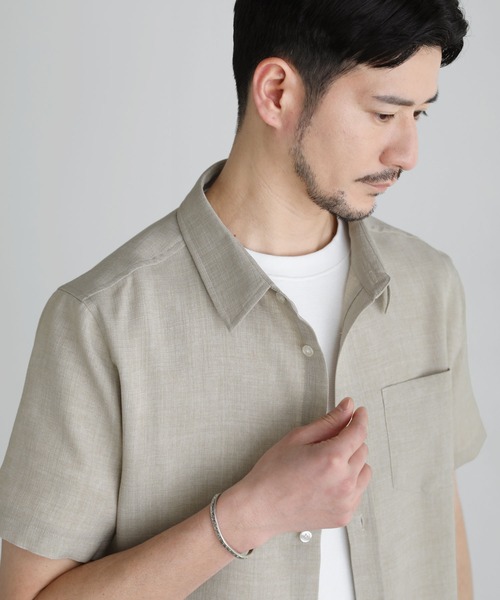 「SPU」 半袖シャツ M ナチュラル メンズ_画像8