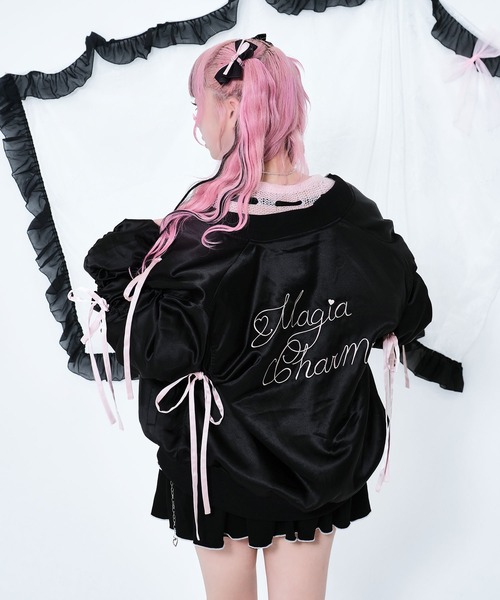 Magia Charm（マギアチャーム） ブルゾン アウター リボンギャザー