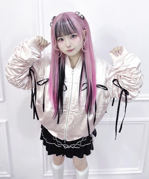 Magia Charm（マギアチャーム） ブルゾン アウター リボンギャザー