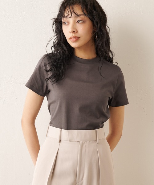 「Whim Gazette」 半袖Tシャツ FREE チャコールグレー レディース_画像7