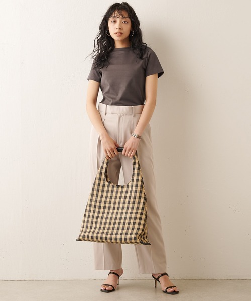 「Whim Gazette」 半袖Tシャツ FREE チャコールグレー レディース_画像8