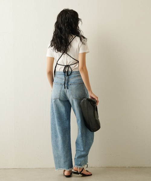 「Whim Gazette」 半袖Tシャツ FREE チャコールグレー レディース_画像9