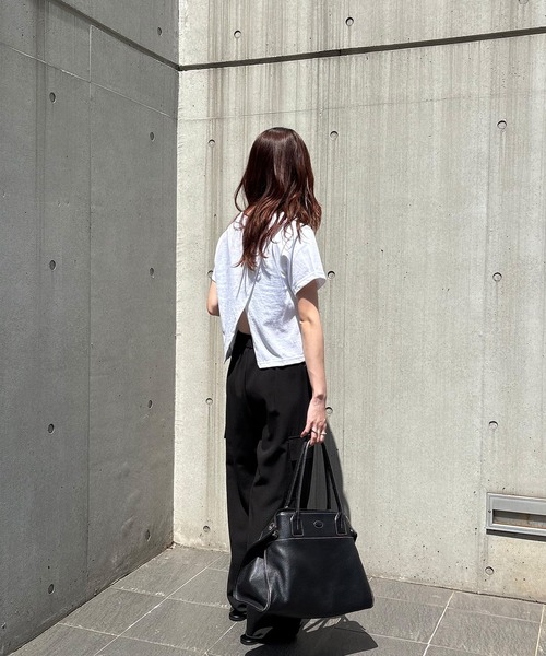 「ISOOK」 半袖Tシャツ FREE ホワイト レディース_画像2