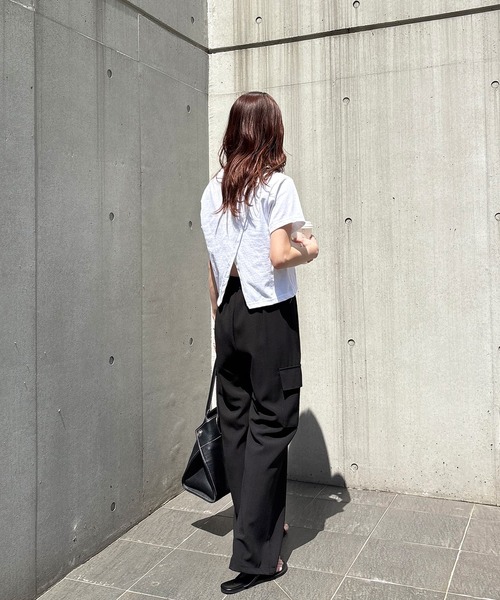 「ISOOK」 半袖Tシャツ FREE ホワイト レディース_画像5