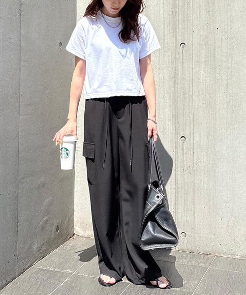 「ISOOK」 半袖Tシャツ FREE ホワイト レディース_画像6