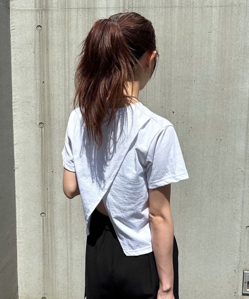 「ISOOK」 半袖Tシャツ FREE ホワイト レディース_画像7