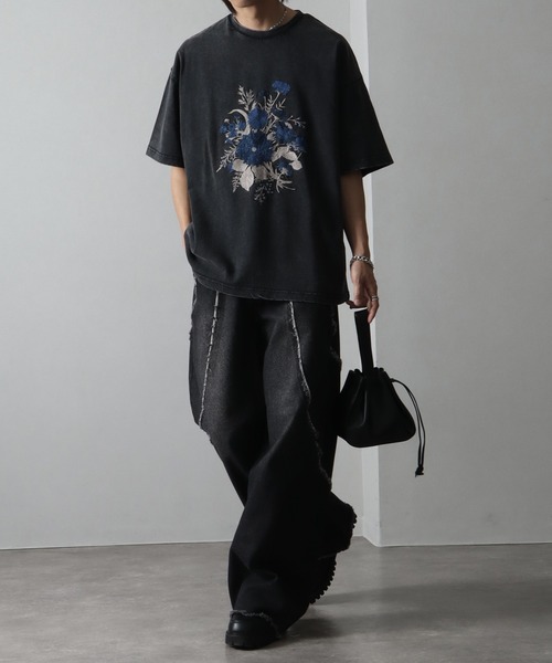 「welise」 半袖Tシャツ M ブラック系その他3 メンズ_画像5