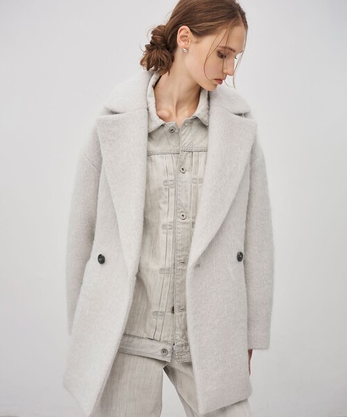 uncrave（アンクレイヴ） コート チェスターコート モヘアシャギー