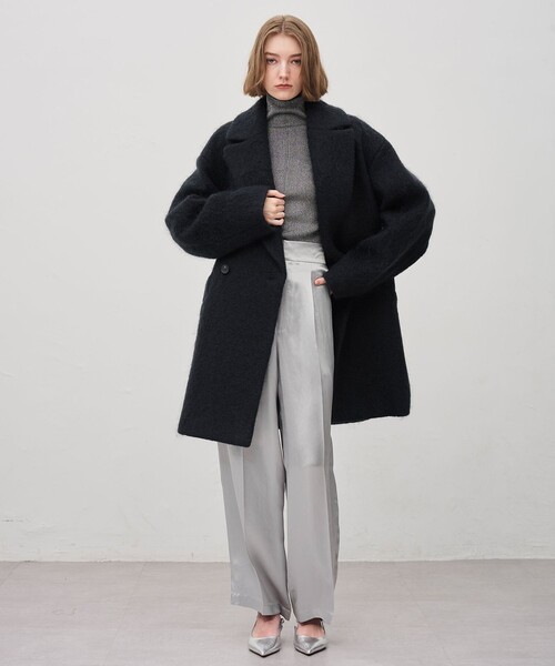 モヘアシャギーチェスターコート...グレー JOURNAL STANDARD（ジャーナルスタンダード） コート チェスターコート