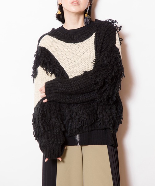 OSMOSIS（オズモーシス） カーディガン 2WAY切替ニットカーディガン