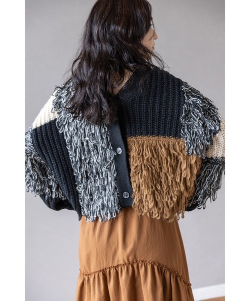 OSMOSIS（オズモーシス） カーディガン 2WAY切替ニットカーディガン