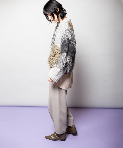 OSMOSIS（オズモーシス） カーディガン 2WAY切替ニットカーディガン