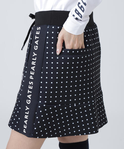 PEARLY GATES ドット柄スカート PEARLY GATES（パーリーゲイツ） スカート ダブルフェイススカート