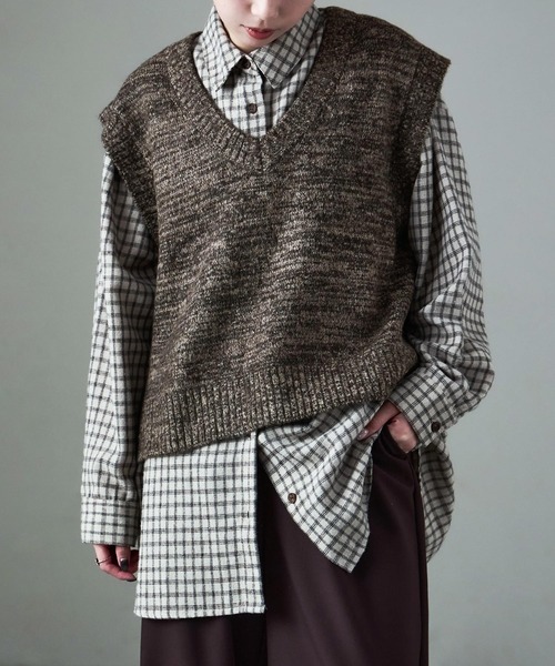 Fashion Letter（ファッションレター） ベスト ジレ ミックスニット