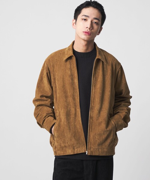 CITEN（シテン） ブルゾン アウター 「CITEN」スウェードライクジップ