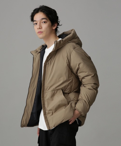 「NANO universe」 ダウンジャケット M ベージュ メンズ_画像4