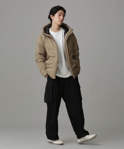 「NANO universe」 ダウンジャケット M ベージュ メンズ_画像5