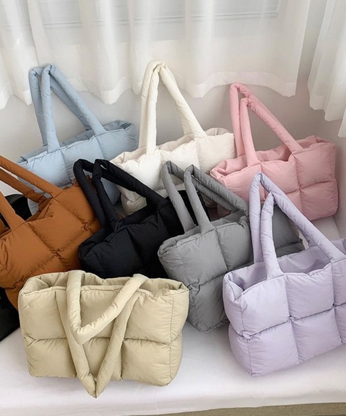 suppli mohh（サプリモー） トートバッグ キルティング横長トート