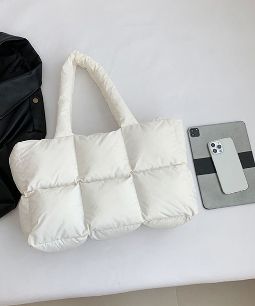 suppli mohh（サプリモー） トートバッグ キルティング横長トート