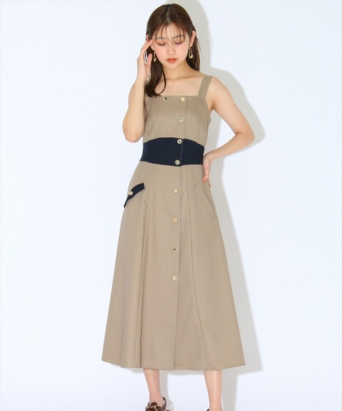 「REDYAZEL」 コンビワンピース SMALL ベージュ レディース_画像7