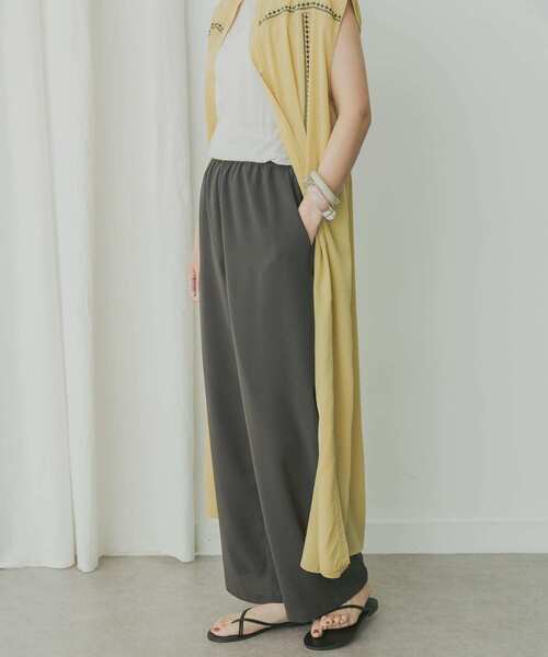 「KBF」 イージーパンツ ONE ライトベージュ レディース_画像5