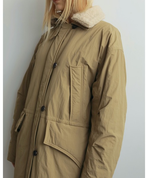 anuke（アンヌーク） ステンカラーコート コート Boacollar Padding