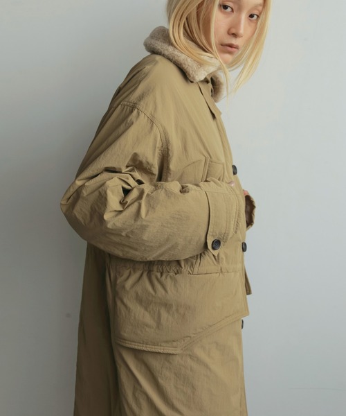 anuke（アンヌーク） ステンカラーコート コート Boacollar Padding