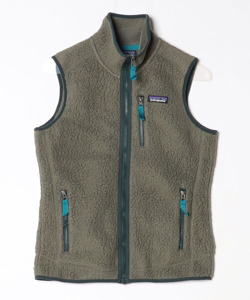 patagonia（パタゴニア） ベスト X-SMALL グリーン レディース