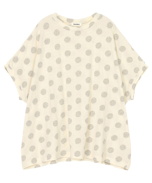 Plantation - プランテーションPlantationチドリドットプルオーバーカットソー Plantation（プランテーション） tシャツ 半袖 (S)ドットJQ