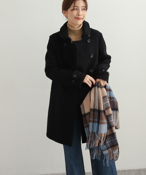 ステンカラーコート　URBAN RESEARCH DOORS ブラック　40 URBAN RESEARCH DOORS（アーバンリサーチドアーズ） ステンカラー
