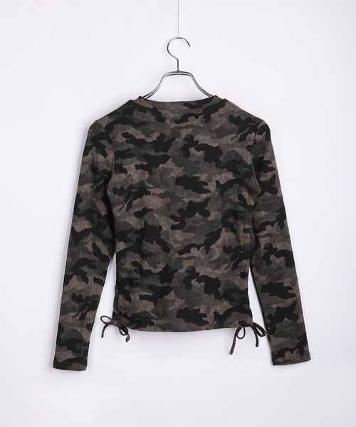 新品未使用　WOKE EDGE カモフラージュ柄 Tシャツ　Mサイズ WESTSEA（ウエストシー） tシャツ サイドドローストリング 長袖Tシャツ
