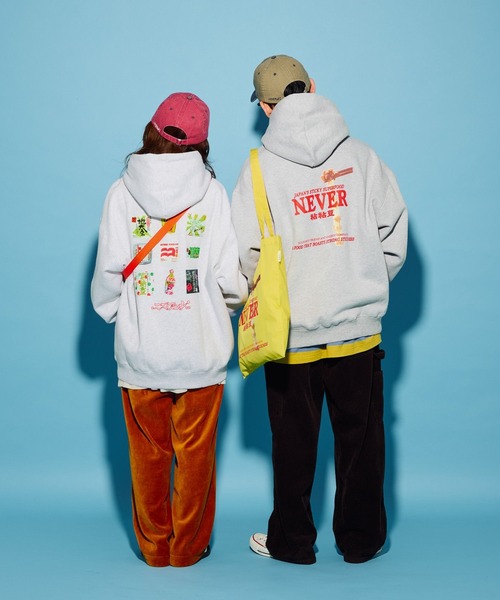 ニコ＆すあまちゃん専用　パーカー＆タンクトップ niko and…（ニコアンド） パーカー 「にっぽんのASAGOHAN」ネバネバ