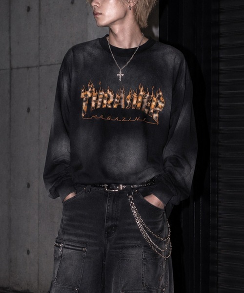 THRASHER（スラッシャー） tシャツ 「at」「THRASHER/スラッシャー