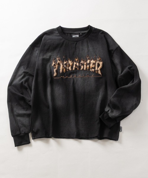 THRASHER（スラッシャー） tシャツ 「at」「THRASHER/スラッシャー