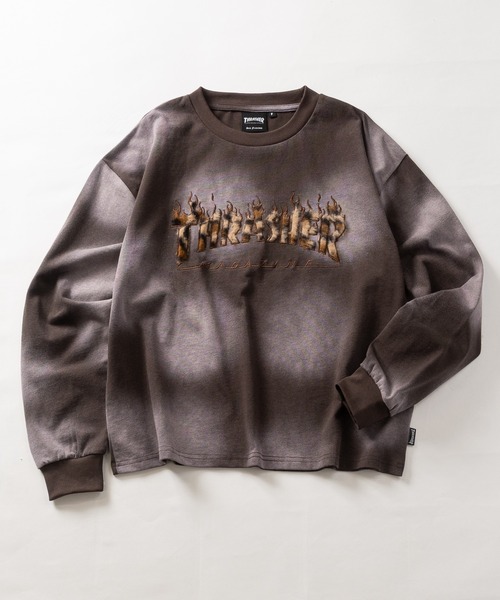 レア！スラッシャー　THRASHER ヴィンテージ　フェード THRASHER（スラッシャー） tシャツ 「at」「THRASHER/スラッシャー