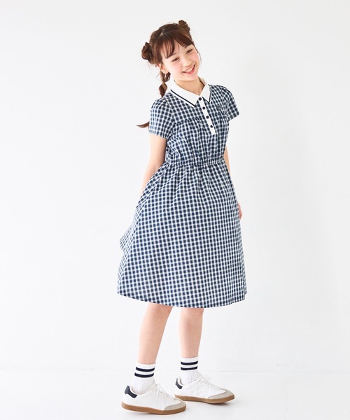 【美品】ショパン　セットアップワンピース140センチ CHOPIN（ショパン） ワンピース 「WEB限定」プレッピーチェック