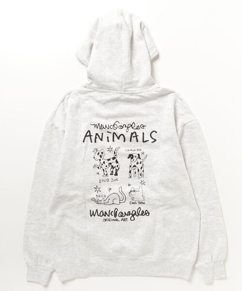 「Mark Gonzales」 プルオーバーパーカー X-LARGE ブラック メンズ_画像5